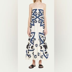Sea New York Blue and White Maxi Dress